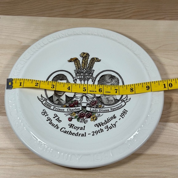 Vintage Collectable Royal Wedding Plate Prince Charles & Diana, Myott-Meakin - Picture 6 of 6